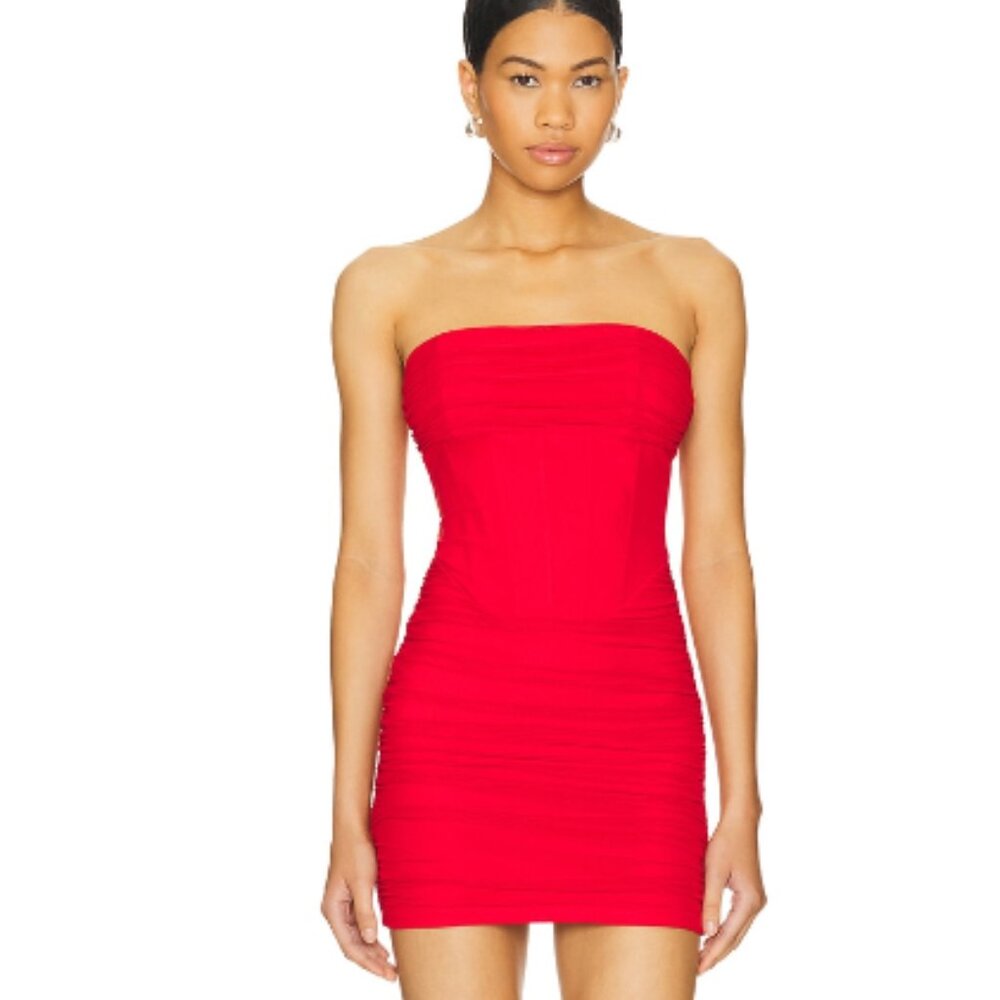SUPERDOWN Bea Mini Dress in Red Size S